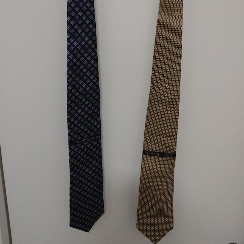 Tommy Hilfiger Men's Silk Tie Set (Bundle Set of 2)